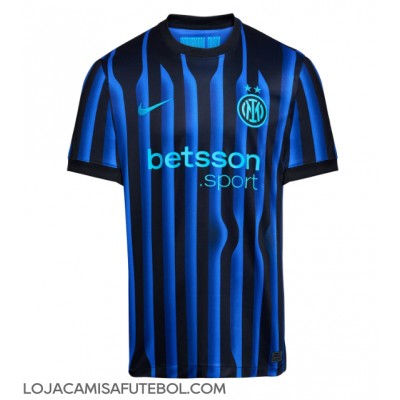 Camisa de Futebol Inter Milan Federico Dimarco #32 Equipamento Principal 2025-26 Manga Curta Camisa de Futebol Inter Milan Federico Dimarco #32 Equipamento Principal 2025-26 Manga Curta
